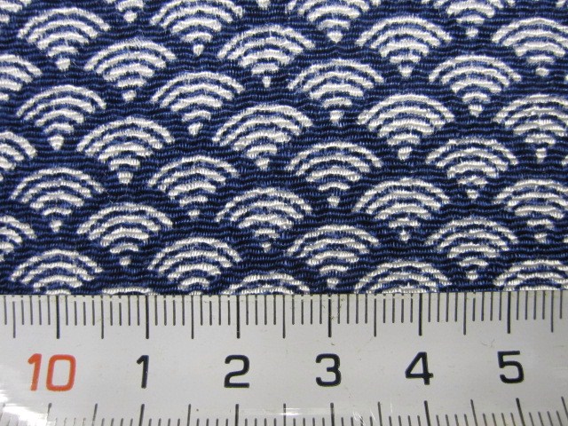 ちりめんカット柄物８９紺サイズ