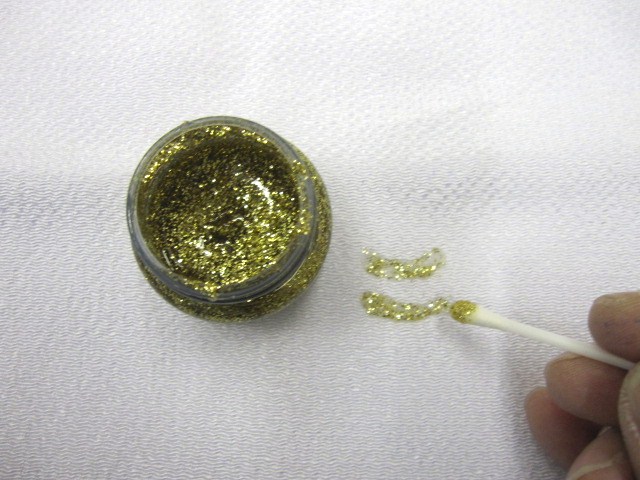 キラキラのり カラー 金 銀 ちりめん生地のアクセントに のり状で乾くとキラキラ光る Sky 0055