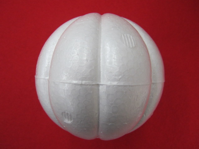 すじ入り 木目込型 スチボール ☆直径・80 ミリ ☆ 8 等分にすじ入り